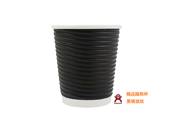 精品三層隔熱杯(橫波紋)